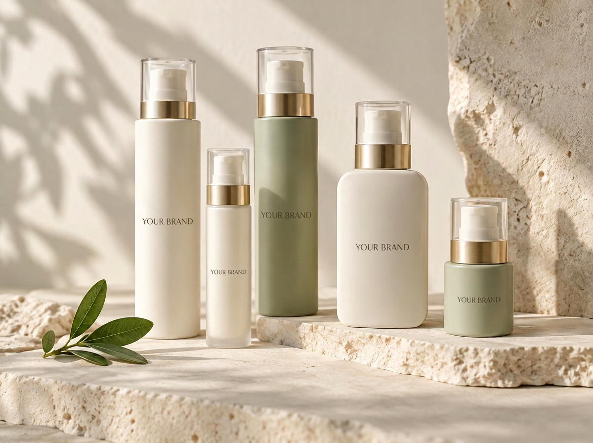 Kollektion individuell gestaltbarer Airless-Spender